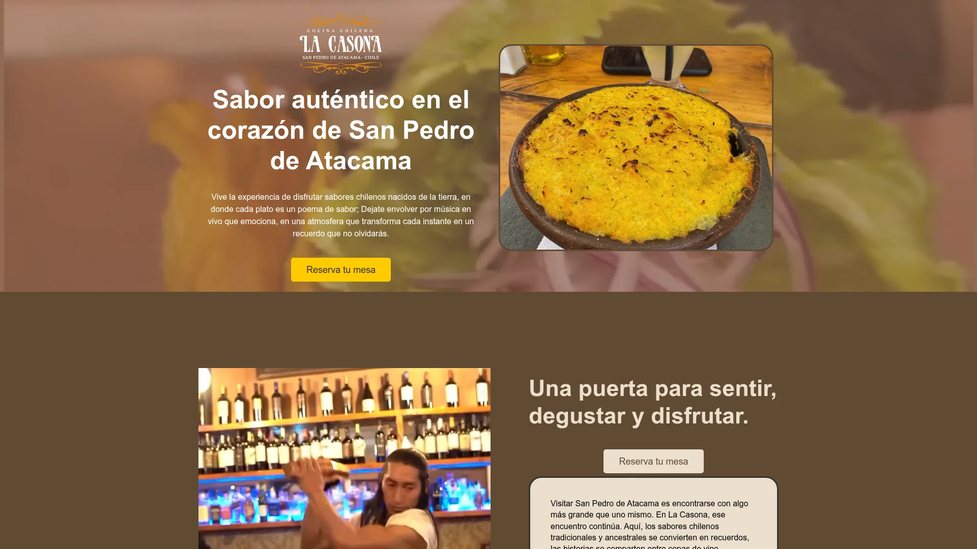 Diseño Web La Casona Restaurant — Amays Group